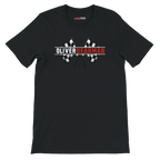 f111 merch black color t-shirt1 with oliver-bearman branding.