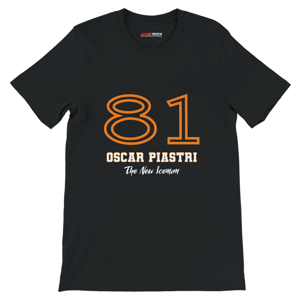 f111 merch black color t-shirt1 with oscar-piastri branding.