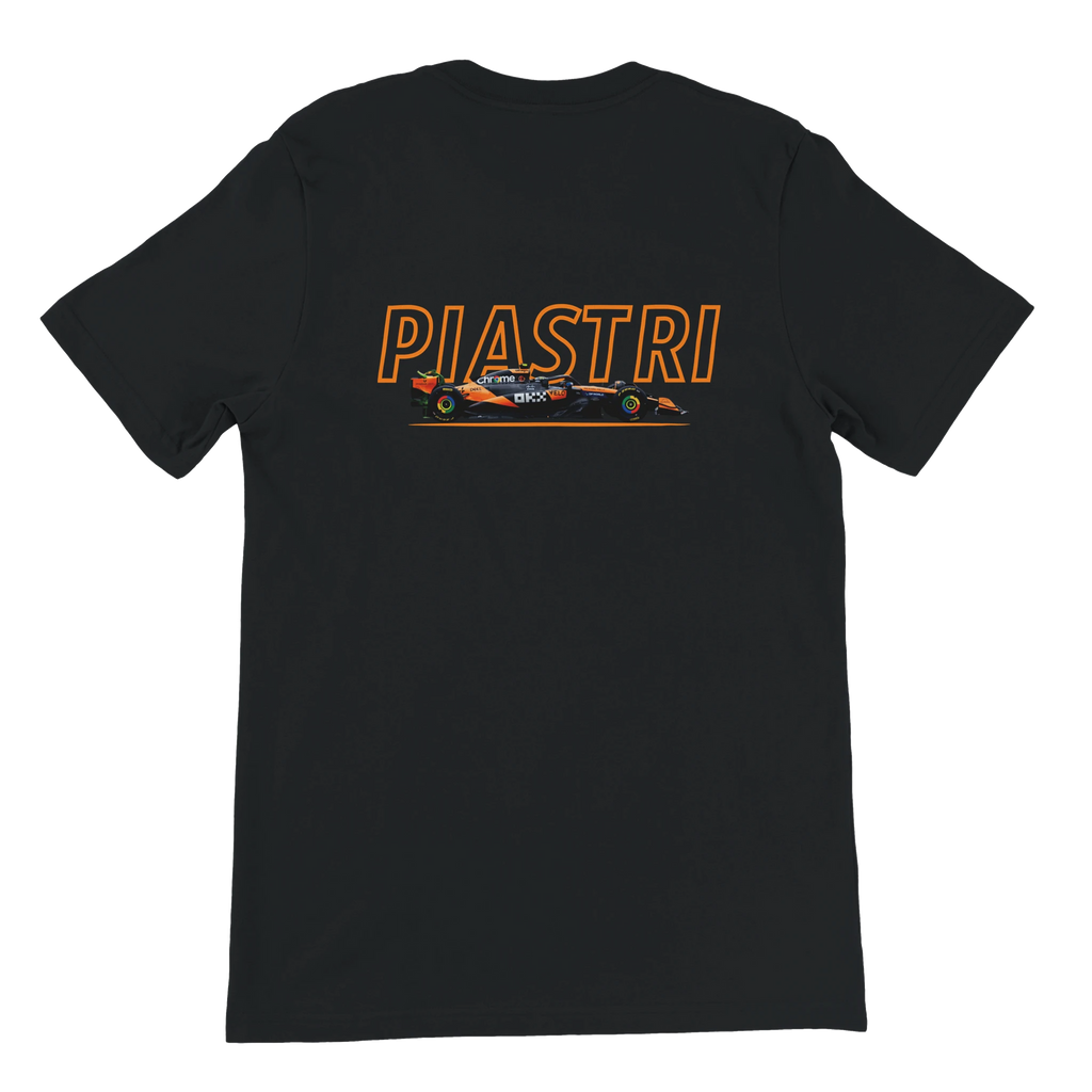 f111 merch black color t-shirt1 with oscar-piastri branding.