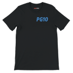 f111 merch black color t-shirt1 with pierre-gasly branding.