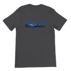 f111 merch dark-grey color t-shirt1 with alex-albon branding.