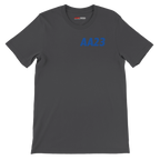 f111 merch dark-grey color t-shirt1 with alex-albon branding.