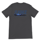 f111 merch dark-grey color t-shirt1 with carlos-sainz branding.