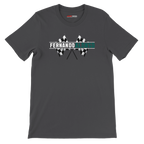 f111 merch dark-grey color t-shirt1 with fernando-alonso branding.