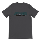 f111 merch dark-grey color t-shirt1 with kimi-antonelli branding.