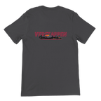 f111 merch dark-grey color t-shirt1 with max-verstappen branding.