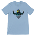 f111 merch light-blue color t-shirt1 with fernando-alonso branding.