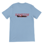 f111 merch light-blue color t-shirt1 with lewis-hamilton branding.