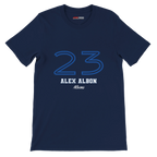 f111 merch navy color t-shirt1 with alex-albon branding.