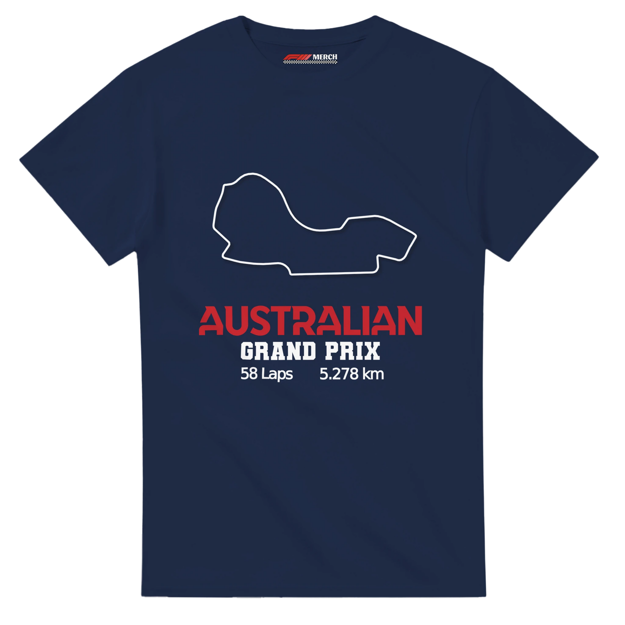 f111 merch navy color t-shirt1 with australian-grand-prix branding.