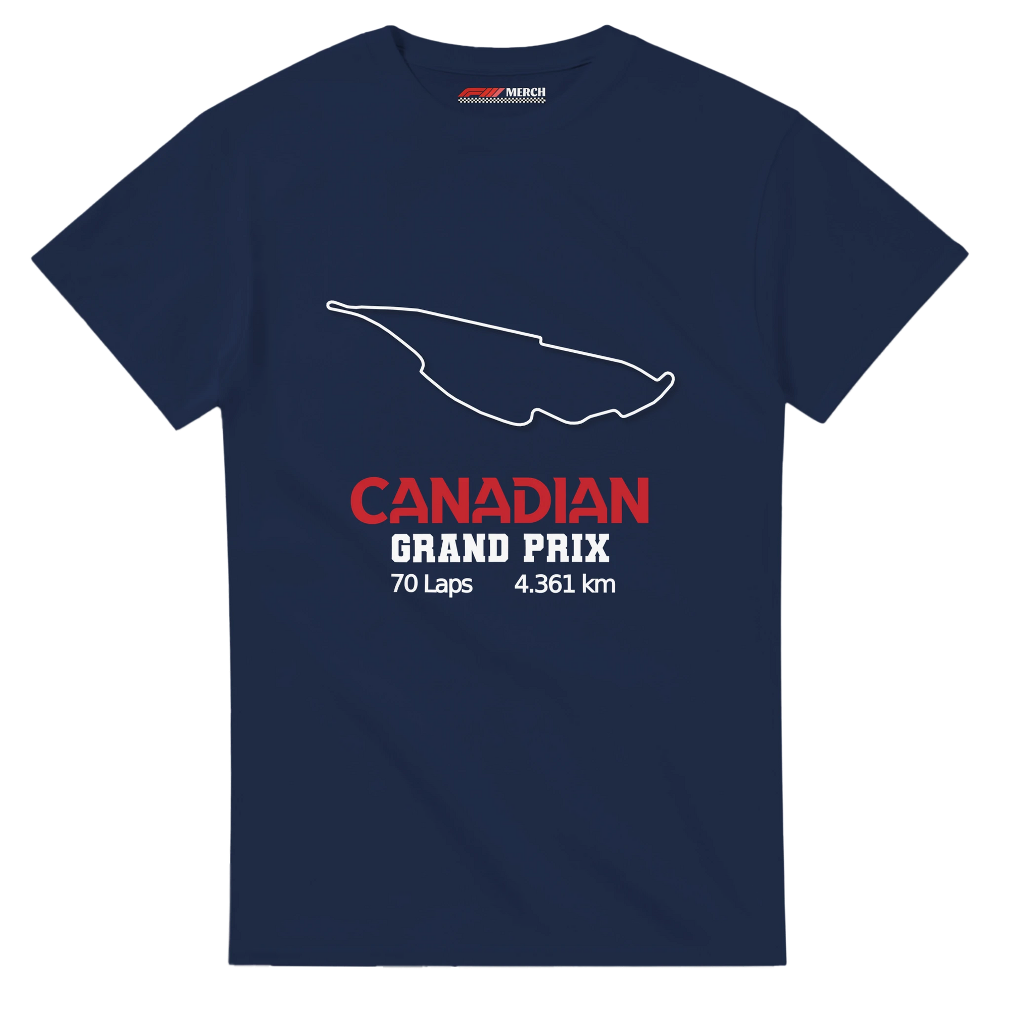 f111 merch navy color t-shirt1 with canadian-grand-prix branding.