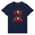 f111 merch navy color t-shirt1 with esteban-ocon branding.