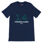f111 merch navy color t-shirt1 with fernando-alonso branding.