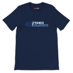 f111 merch navy color t-shirt1 with franco-colapinto branding.