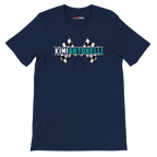 f111 merch navy color t-shirt1 with kimi-antonelli branding.