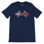 f111 merch navy color t-shirt1 with lewis-hamilton branding.