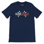 f111 merch navy color t-shirt1 with oliver-bearman branding.