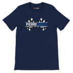 f111 merch navy color t-shirt1 with pierre-gasly branding.