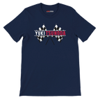 f111 merch navy color t-shirt1 with yuki-tsunoda branding.