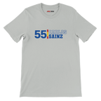 f111 merch silver color t-shirt1 with carlos-sainz branding.