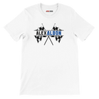 f111 merch white color t-shirt1 with alex-albon branding.