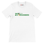 f111 merch white color t-shirt1 with nico-hulkenberg branding.