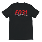 f111 merch black color t-shirt2 with esteban-ocon branding.