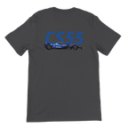 f111 merch dark-grey color t-shirt2 with carlos-sainz branding.