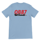 f111 merch light-blue color t-shirt2 with oliver-bearman branding.