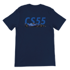 f111 merch navy color t-shirt2 with carlos-sainz branding.