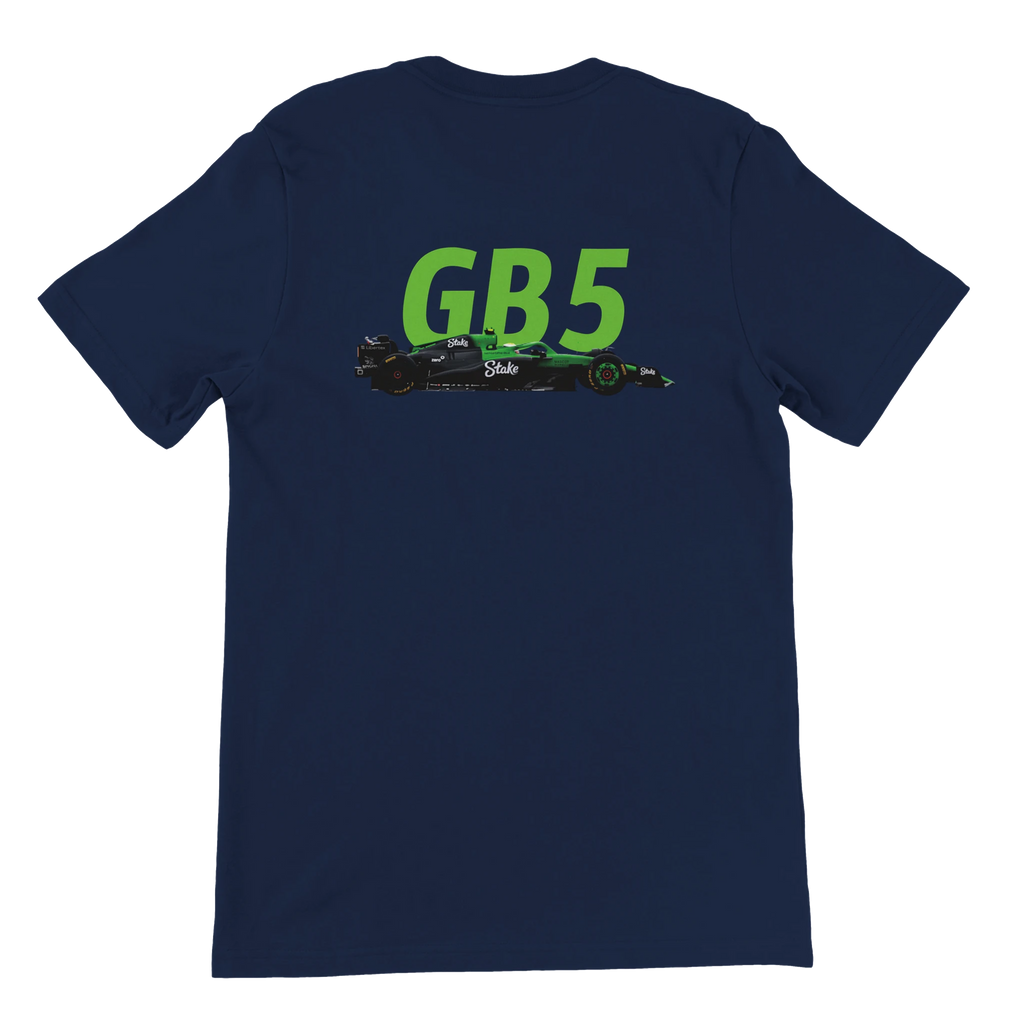 f111 merch navy color t-shirt2 with gabriel-bortoleto branding.