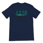f111 merch navy color t-shirt2 with lance-stroll branding.