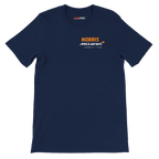 f111 merch navy color t-shirt2 with lando-norris branding.