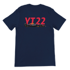 f111 merch navy color t-shirt2 with yuki-tsunoda branding.
