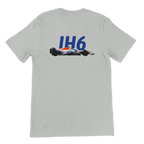 f111 merch silver color t-shirt2 with isack-hadjar branding.