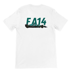 f111 merch white color t-shirt2 with fernando-alonso branding.