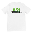 f111 merch white color t-shirt2 with gabriel-bortoleto branding.