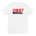 f111 merch white color t-shirt2 with oliver-bearman branding.
