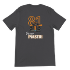 f111 merch dark-grey color t-shirt3 with oscar-piastri branding.