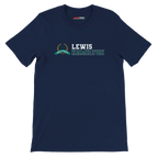 f111 merch navy color t-shirt3 with lewis-hamilton branding.
