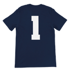 f111 merch navy color t-shirt3 with max-verstappen branding.