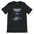 f111 merch black color t-shirt4 with fernando-alonso branding.
