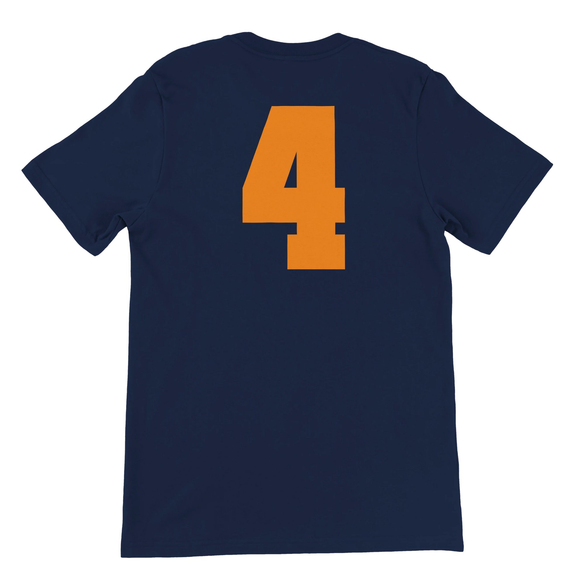 f111 merch navy color t-shirt4 with lando-norris branding.