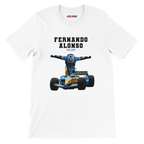 f111 merch white color t-shirt4 with fernando-alonso branding.