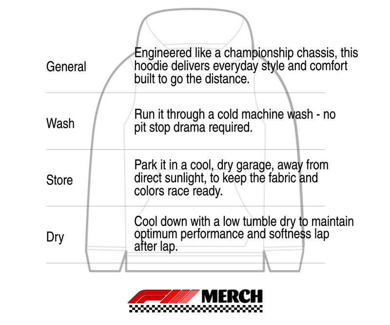Care Instructions for Carlos Sainz | Formula 1 Premium Unisex Pullover Hoodie