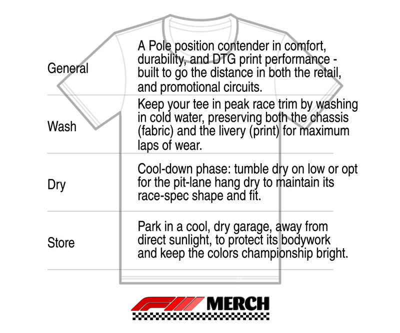 Care Instructions for Charles Leclerc 16 | Formula 1 Premium Unisex Crewneck Tee
